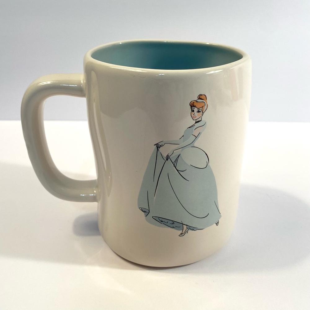 Rae Dunn CINDERELLA Disney Princess Ball Gown Ceramic Pottery Coffee Tea Cup Mug